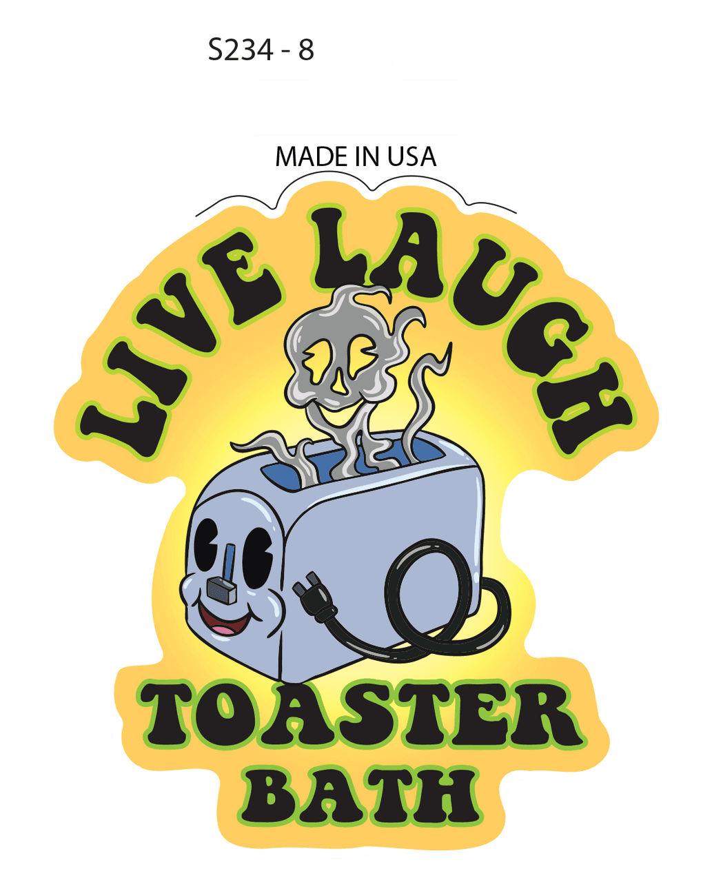 Sticker - Toaster Bath (set of 6)
