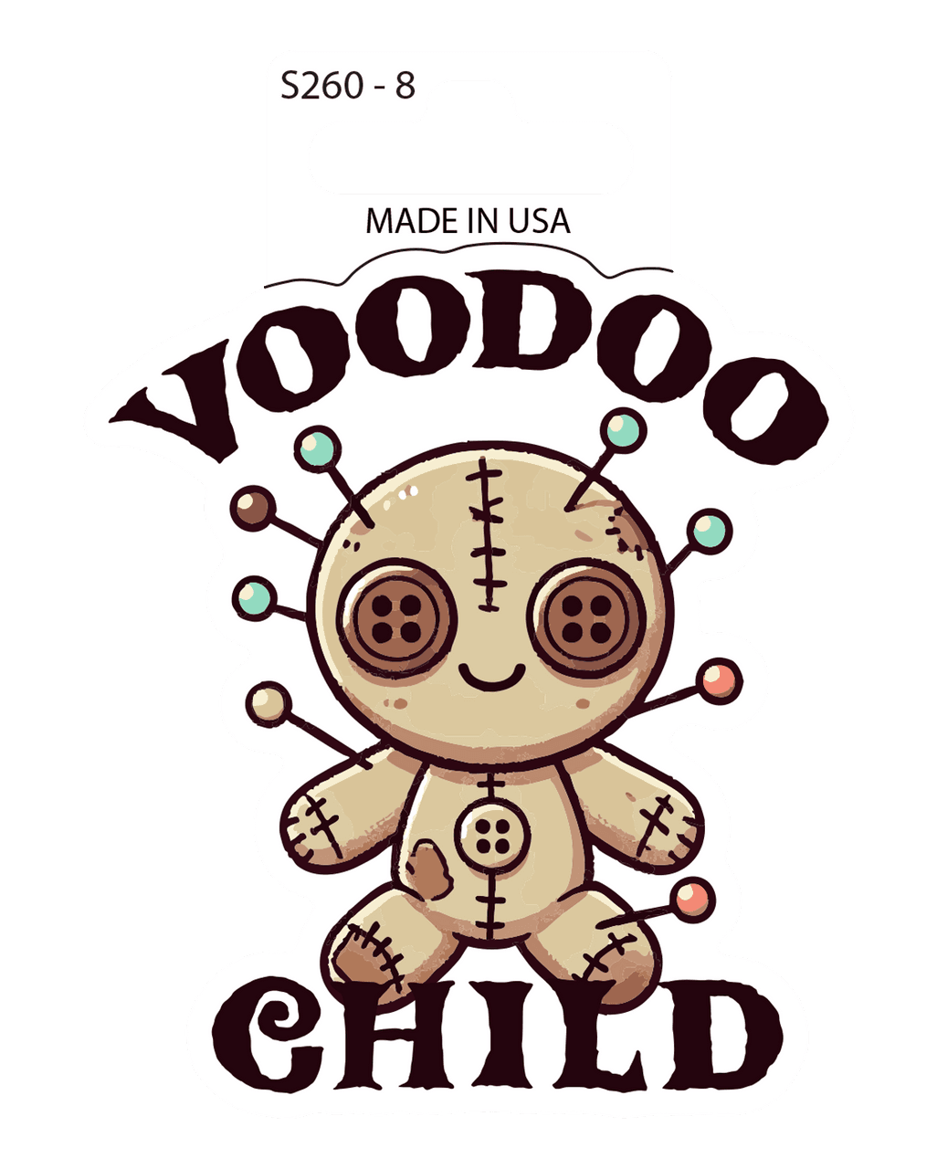Sticker - Voodoo Child (Set of 6)