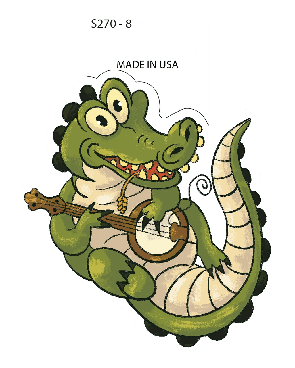 Sticker - Banjo Gator (Set of 6)