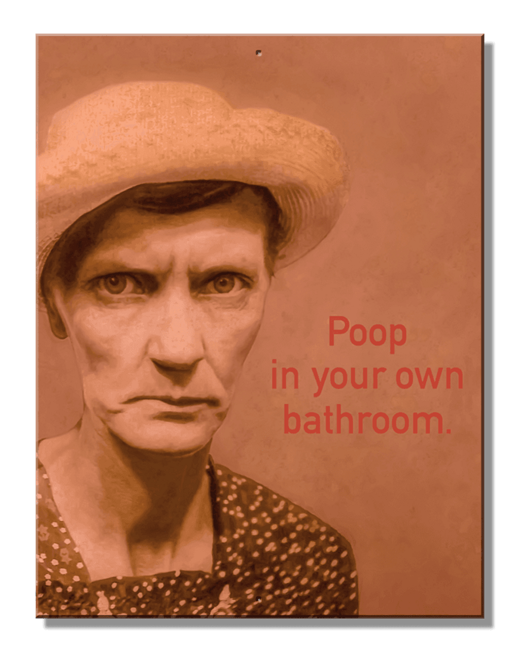 bCreative SH - Poop Bathroom 8.25" x 10.75"  bCreative SH - Poop Bathroom 8.25" x 10.75"