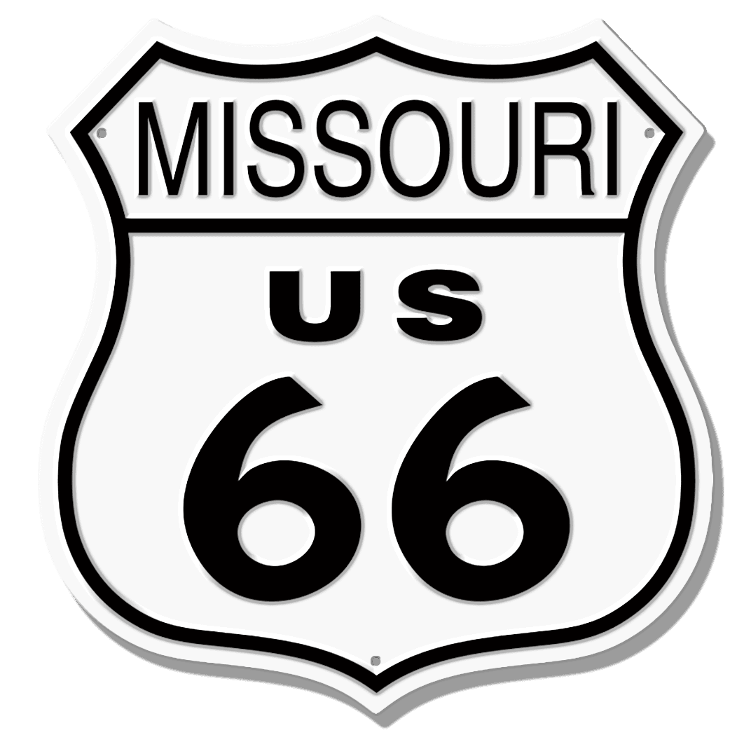  RT. 66 SHIELD MO **FULLY EMBOSSED STEEL** 