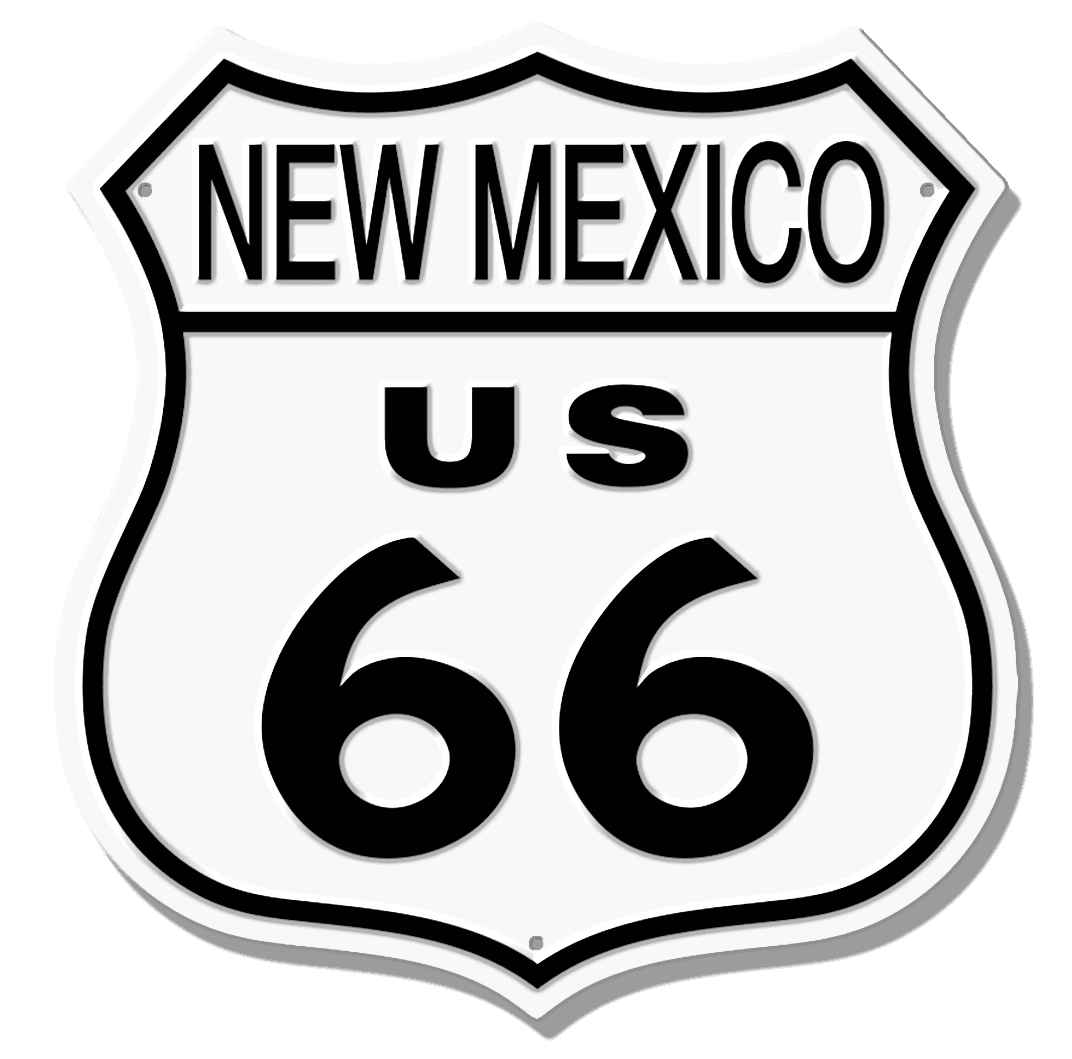  RT. 66 SHIELD NM **FULLY EMBOSSED STEEL** 