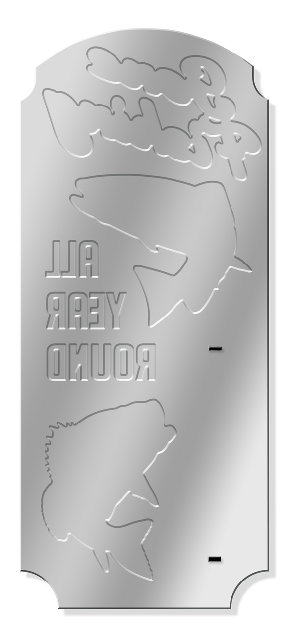 Thermometer - Gone Fishing 17.5" x 7.5"