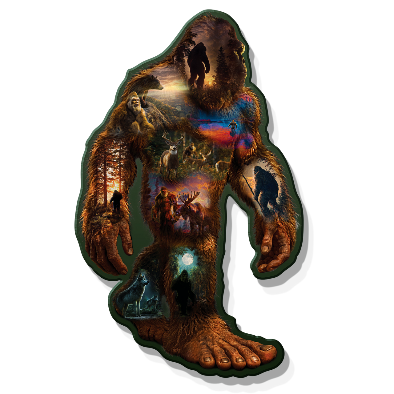 Sasquatch Collage MDF 23"