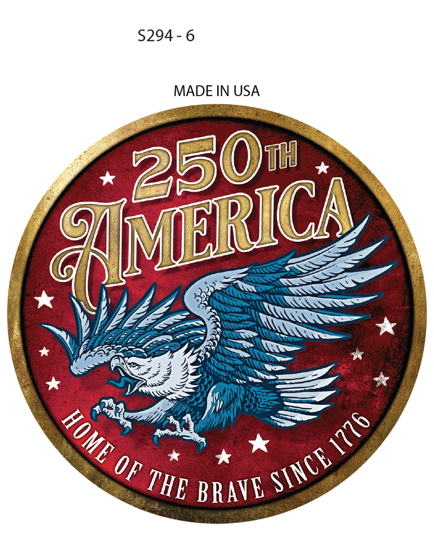 Sticker - 250th America Eagle (Set of 6)