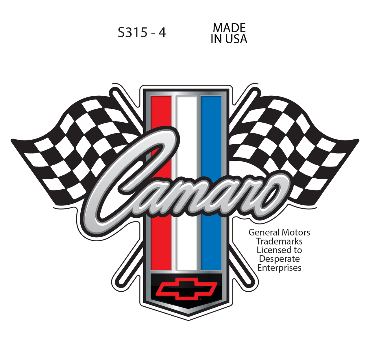 Sticker - Camaro Flags (Set of 4)