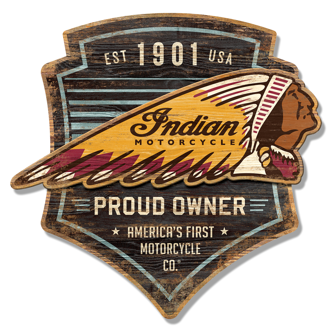 Indian Motorcycle since 1901 23"MDF