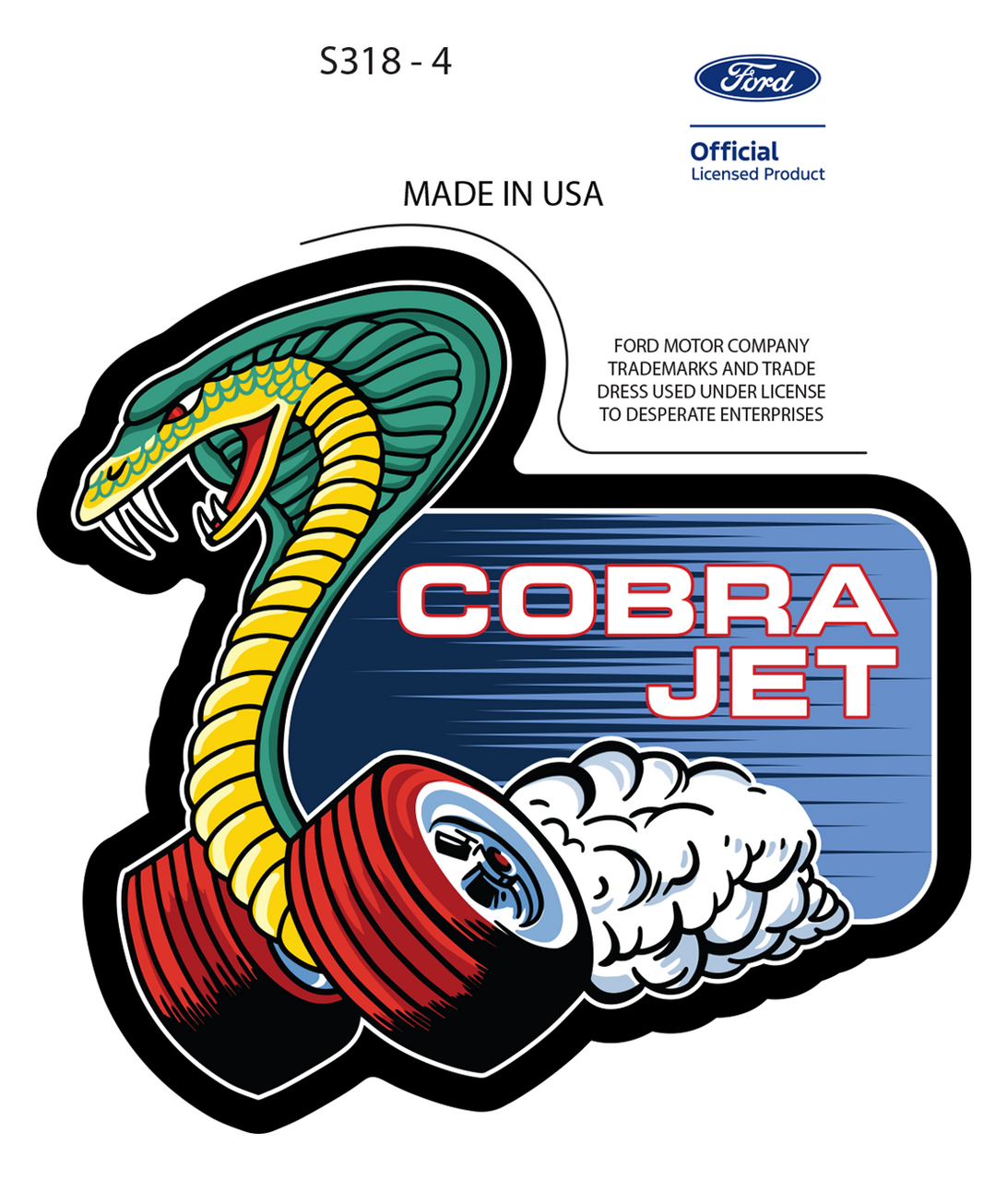 Sticker - Cobra Jet (Set of 4)