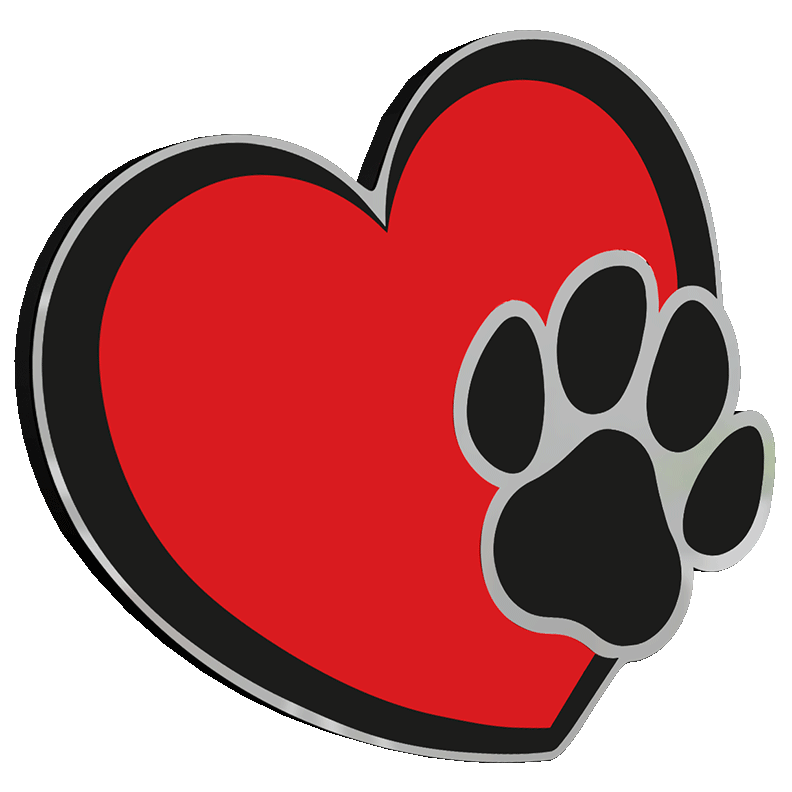 Dog Paw Heart Infinity Light