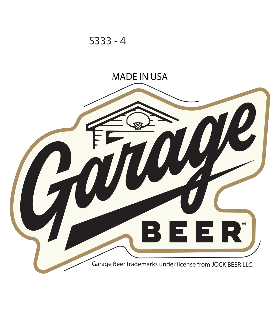Sticker - Garage Beer Logo (Set of 4)