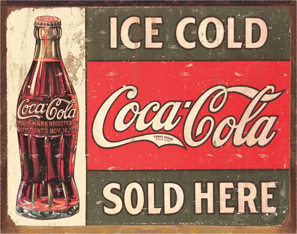 Coca-Cola メタルサイン Coca-Cola COKE - c.1916 Ice Cold | Wholesale Metal Signs