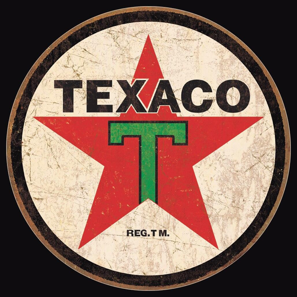 Texaco '36 ROUND | Desperate Enterprises - Wholesale Signs