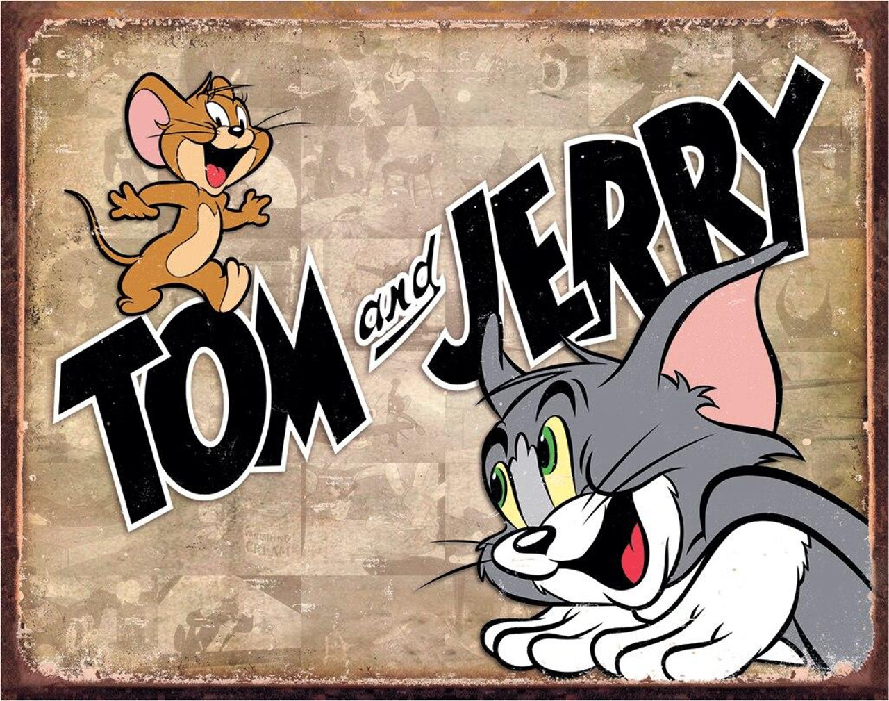 Warner Brothers Tom and Jerry Retro Panels