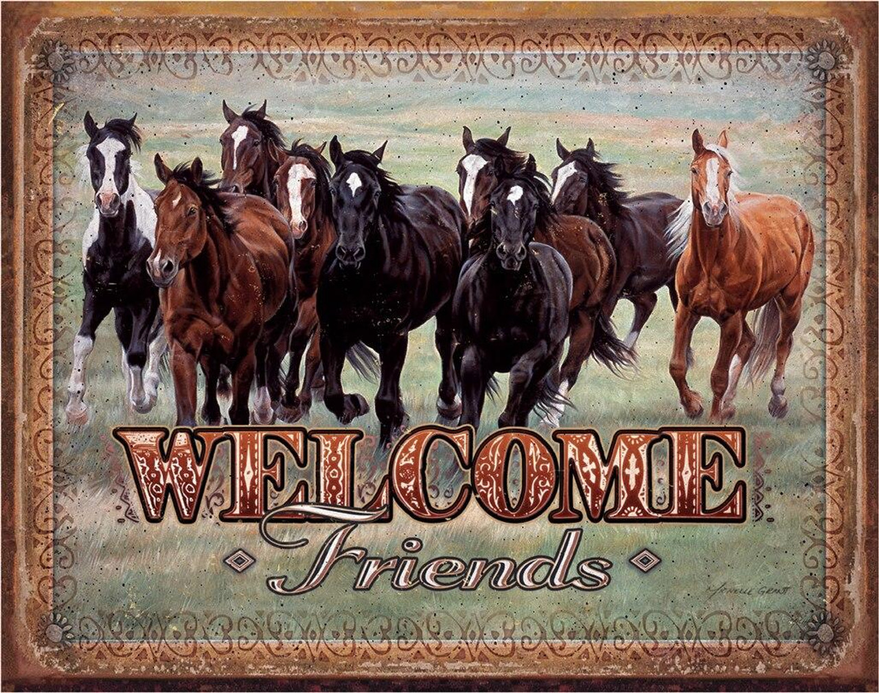 Welcome Friends - Horses