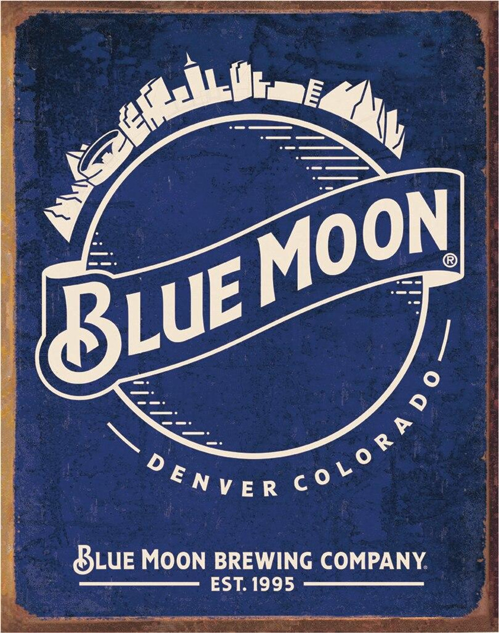 Molson Coors Blue Moon - Skyline Logo Retro
