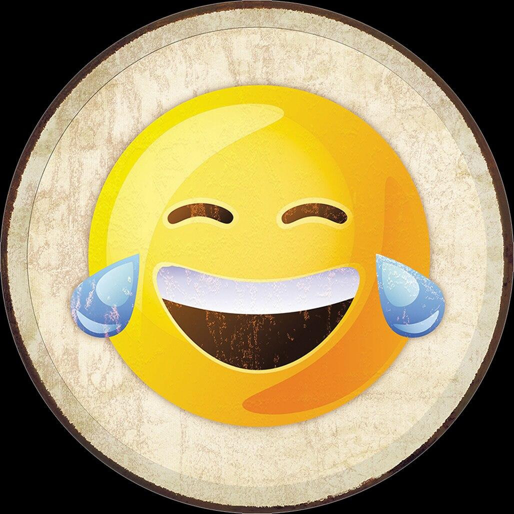 Emoji Laughing Wholesale Metal Signs Emoticon = emotion + icon. desperate enterprises