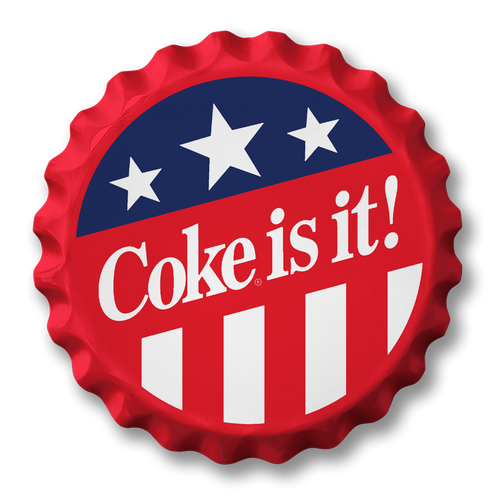 Coca-Cola Patriotic Coke Cap-18Dia