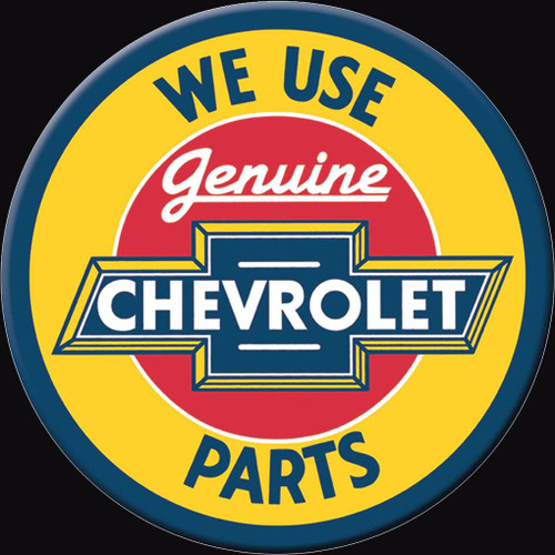 General Motors Magnet Chevy Parts Round