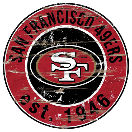 24 MDF San Francisco 49ers NFL Sign