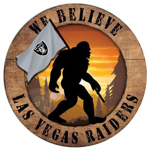 Las Vegas Raiders 12'' Sugar Skull Sign
