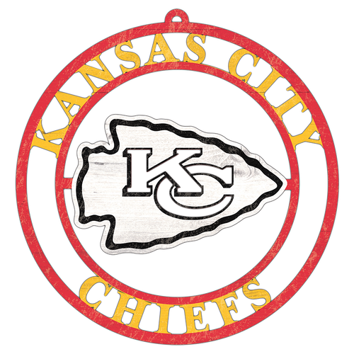 16 MDF Kansas City Chiefs Logo Cutout sign