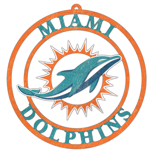 16 MDF Miami Dolphins Logo Cutout sign