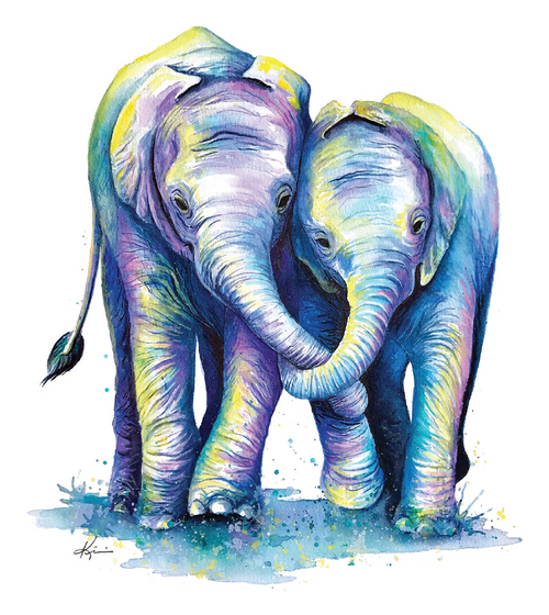 Sticker - Elephants set of 6