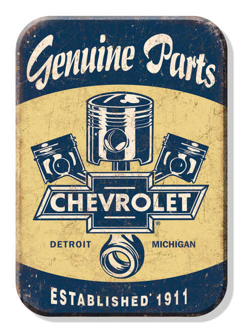 General Motors Magnet: Chevy Pistons 