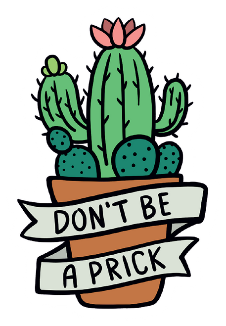  Sticker - Don't be a Prick (set of 8) 