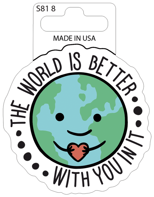  Sticker - World is Better Matte (set of 8) 