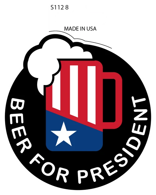 Sticker - Beer for President (set of 6)