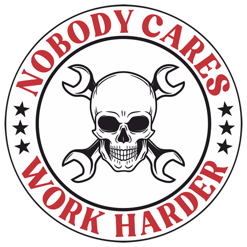  Sticker - Work Harder (set of 8) 