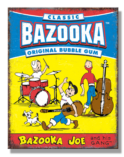 Bazooka Band - vintage square sign | Wholesale Metal Signs