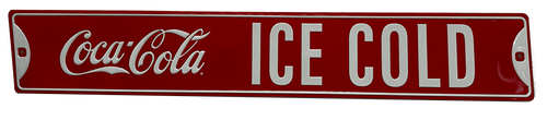 Coke Ice Cold Street Sign