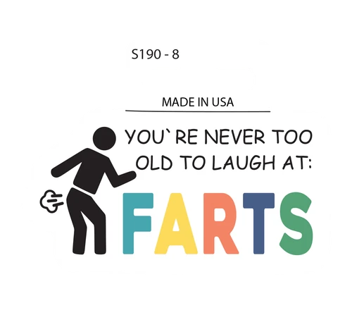 Sticker - laugh at farts (set of 6)
