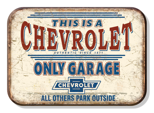 General Motors Magnet: Chevy Only Garage 