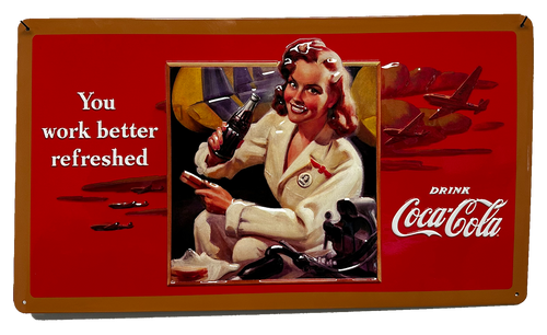 Coke Work Refreshed Beauty Sign - Ande Rooney