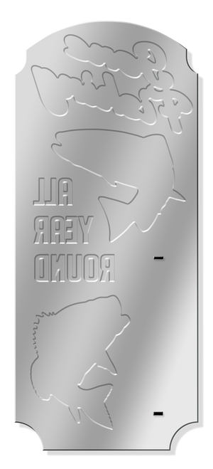 Thermometer - Gone Fishing 17.5" x 7.5"