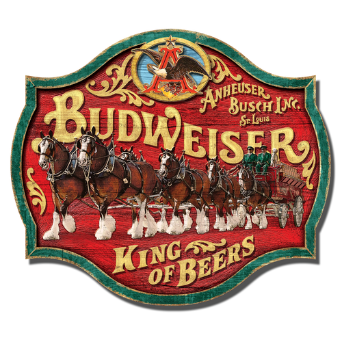 Bud Clydesdales 23" MDF