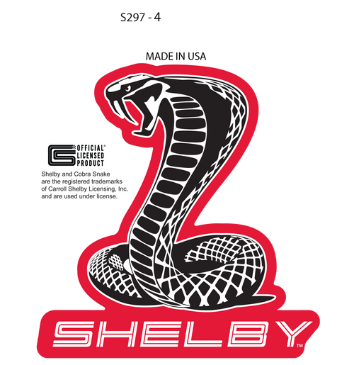 Sticker - Shelby Snake: Red (Set of 4)
