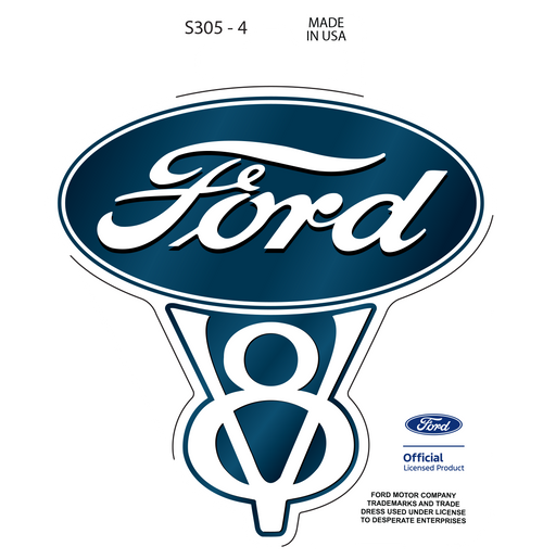 Sticker - Ford V8 (Set of 4)