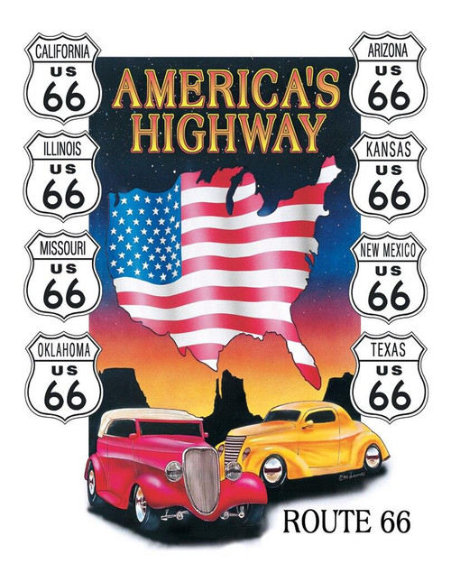 Route 666 Highway to Hell  Metal Wall Sign  400mm x 310mm de 