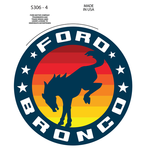 Sticker - Ford Bronco (Set of 4)