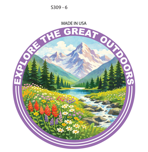 Sticker - Great Outdoors (Set of 6)