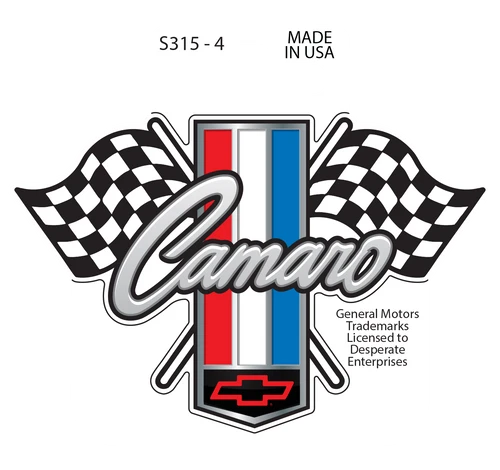 Sticker - Camaro Flags (Set of 4)