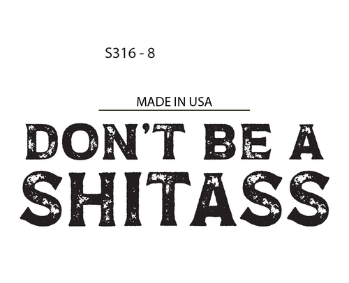 Sticker - SHITASS (Set of 8)