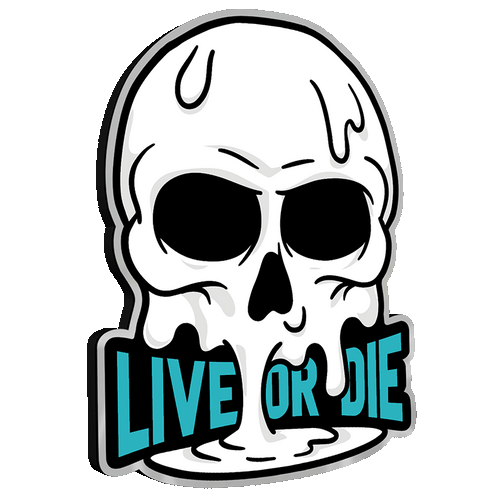 Skull live or Die Infinity Light