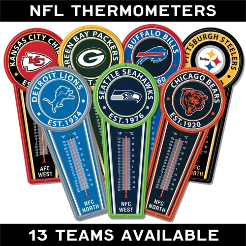 Thermometer - NFL Teams 17.5" x 7.5"