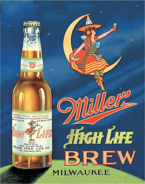 Molson Coors Miller High Life Brew | Wholesale Metal Signs