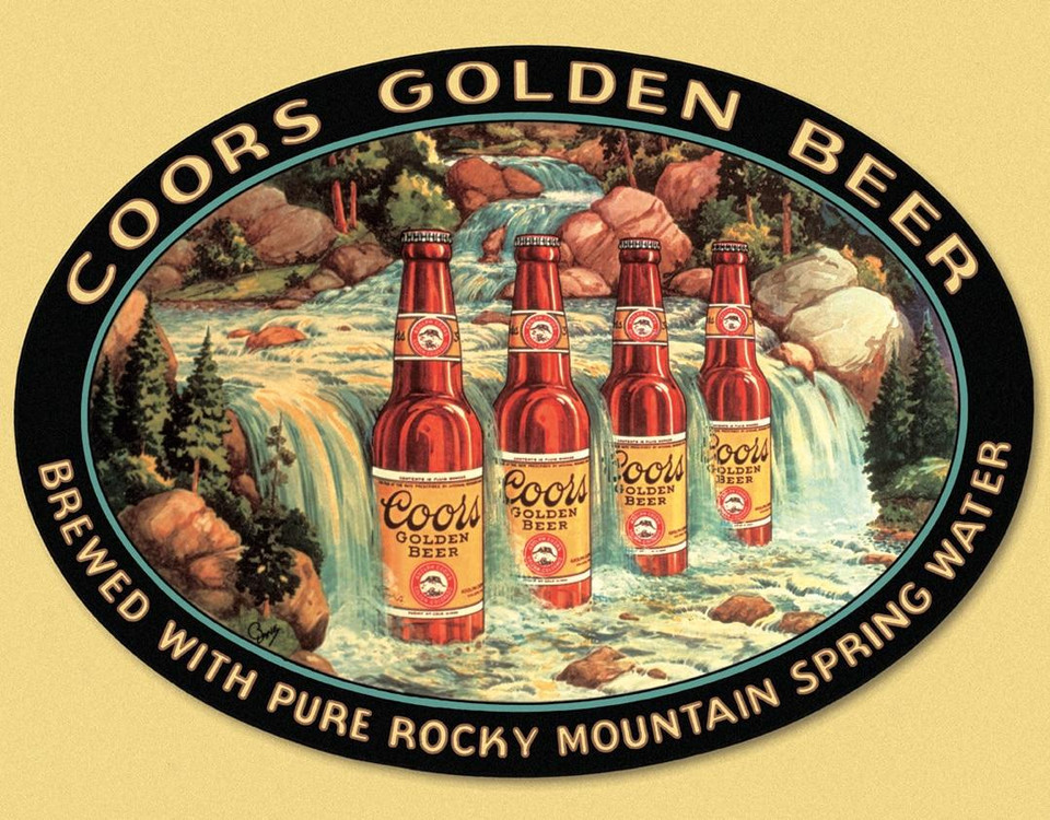 Molson Coors Coors Waterfall Wholesale Metal Signs